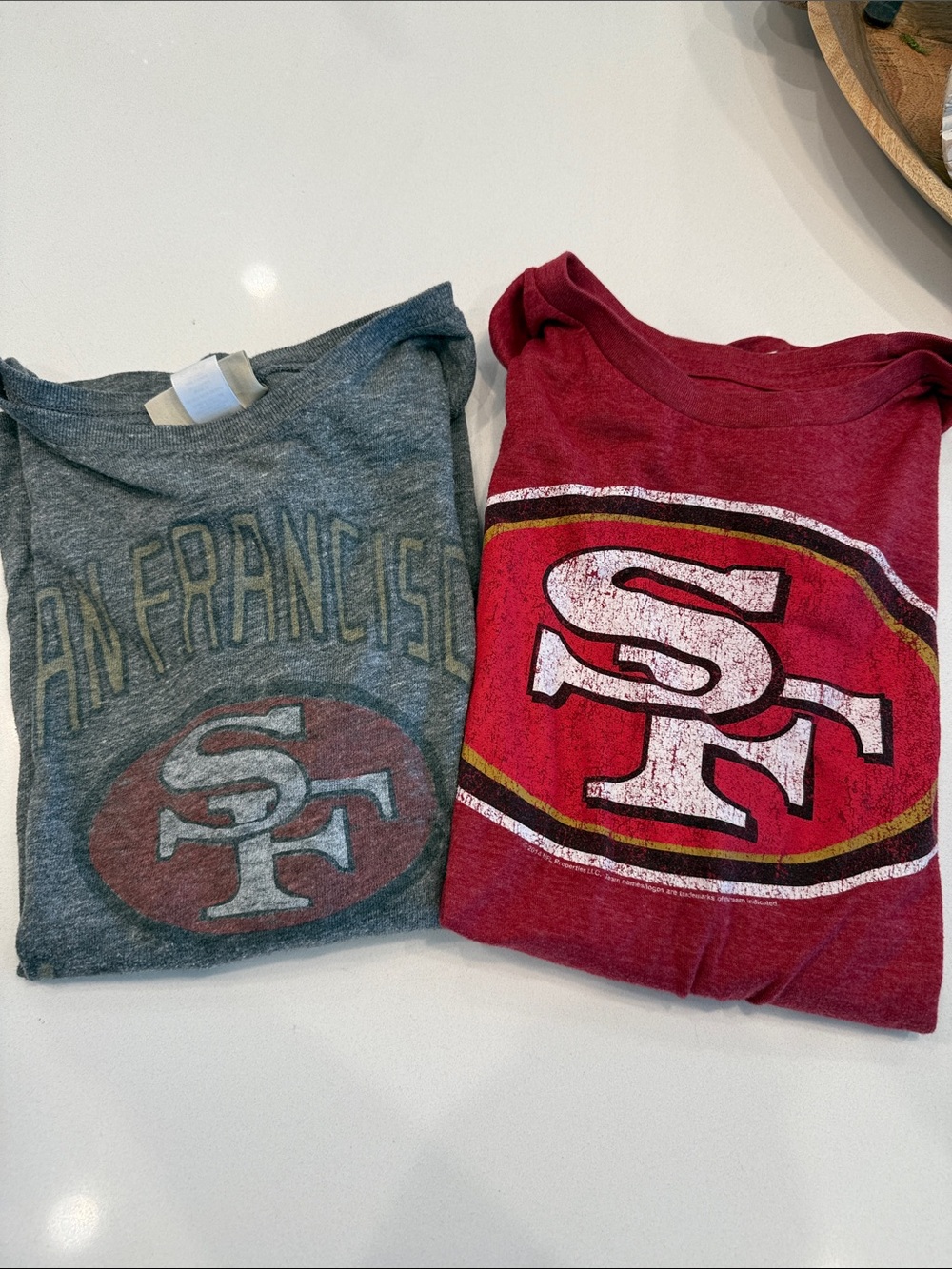 Kids 49er’s shirts